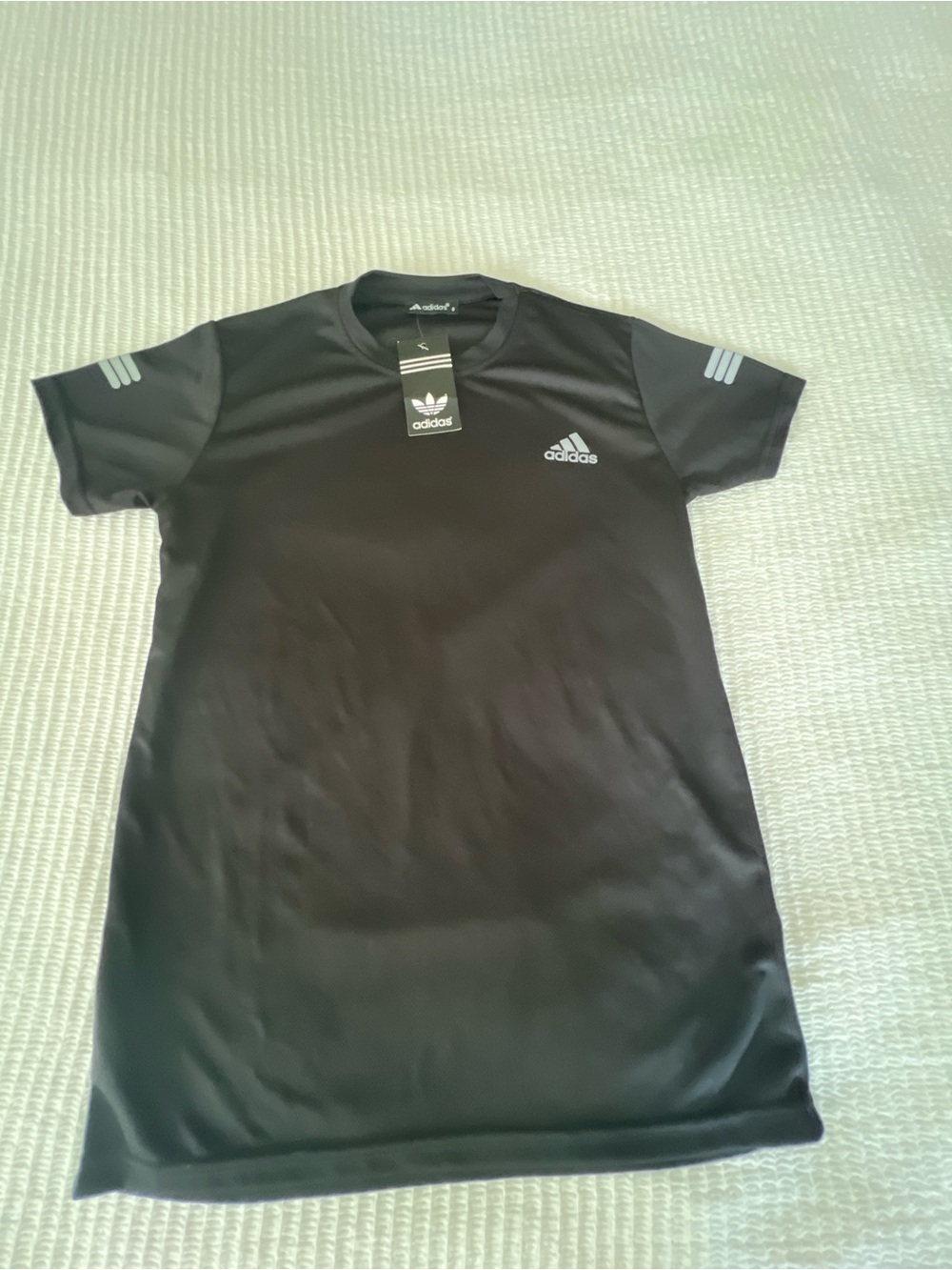 adidas Black Men’s Short-Sleeve Athletic Tee Size S NWT